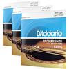 D'Addario Corde Chitarra Acustica| EZ910 Set Ez Great American, Bronzo, 11-52 (Confezione da 3)
