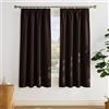 PONY DANCE Tenda oscurante per soggiorno, moderna, set di 2 tende e drappeggi per interni, con fettuccia arricciatrice, per cucina, camera da letto, arazzo oscurante, confezione da 2, 140 x 175 cm,