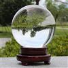 aleawol K9,Sfera di cristallo trasparente da 150 mm, divinazione, guarigione e fotografia decorazione