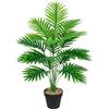 AIVORIUY Pianta Finta da Interno Piante Artificiale Albero di Areca Palma Foglia con Vaso 84CM Hawaiian Tropic Party Plastica Palma Pianta per Decorazioni Casa Balconi Soggiorno Bagno