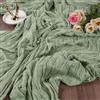 AUAUY 2PZ Runner Garza da Formaggio, 90x300cm Verde Runner Tavola in Tulle