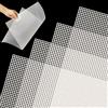 LYLIDIA 4 fogli di tela di plastica, grandi fori, 4CT, pannelli di tela in plastica, per progetti artistici, uncinetto, maglieria, ricamo, punto croce, cucito, punta ad ago