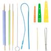 ieron Tornitori per tubi in tessuto Set di serraggio per tubi Turner gancio elastico infila strumenti kit per cucito fai da te
