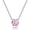 Suplight Collana Donna Argento 925 Collana Argento 925 Donna Ragazza Collana Punto Luce Collana Pietra di Ottobre Tormalina Rossa Collana Punto Luce Argento 925 Confezione Regalo