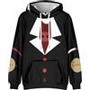 Jilijia Felpa con cappuccio Hazbin Hotel, Alastor/Angel Dust/Charlie Morningstar Sport Cartoon Hoodie, Anime 3D stampato pullover cappotto con cappuccio, Tipo 1, M