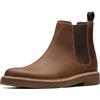 Clarks Clarkdale Easy Mens Wide Fit Chelsea Boots 43 EU Tan