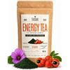 CAMINO DE CABRAS Tisana Energizzante | te verde, spirulina, maca, matcha, mate, tè bianco, te nero e malva | fonte de vitamine e minerali | ingredienti naturali 100g
