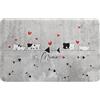 emmevi Tappeto Sottociotola Gomma 38x60 Cm Antimacchia Antiscivolo Tappetino Sotto Ciotola Cane Gatto Dis_C