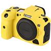 FIRST2SAVVV Custodia in silicone per Canon EOS R5 con design texture antiscivolo (giallo)