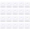 Be In Your Mind 20 clip di fissaggio quadrate in plastica per davanzale laterale, compatibili con Smart Fortwo 451 e compatibili con Audi A4L B9, colore bianco