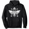 Witchcraft Magic Moon Phases Moth Occult Moon Phases Moth Occult Rose Witchcraft Magic Gothic Felpa con Cappuccio