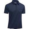 TACVASEN Uomo Polo Shirts Maniche Corte Basic T-Shirt (M, Blu Navy)