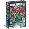 Clementoni Puzzle 500 pièces Clementoni Compact Marvel The Avengers