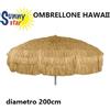 SUNNY STAR OMBRELLONE HAWAY DIAMETRO 200 CENTIMETRI NATURALE