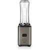 BLACK+DECKER BXJBA350E - Frullatore portatile, 350 Watt, 2 contenitori da 600 ml, funzionamento con un solo pulsante, 4 lame in acciaio inossidabile, piedini antiscivolo, tritaghiaccio, super compatto