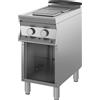INOX BIM Cucina Elettrica Armadiata - N° 2 Piastre di Cottura - Larghezza Cm 45 x Profondità Cm 90