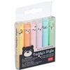 Legami - Teddy's Style, Set di 6 Mini Evidenziatori, 1x7,5 cm, Giallo, Pesca, Rosa, Lilla, Azzurro chiaro, Verde chiaro, per Sottolineare ed Evidenziare con Precisione