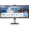 AOC V5 CU34V5CW/BK LED display 86,4 cm (34') 3440 x 1440 Pixel Wide Quad HD Nero