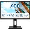 AOC P2 Q24P2Q LED display 60,5 cm (23.8') 2560 x 1440 Pixel Quad HD Nero