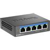 D-Link DMS-105 Non gestito L2 2.5G Ethernet (100/1000/2500) Nero