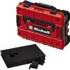 Einhell Sistema di valigette E-Case S-F (per la conservazione degli attrezzi, misure esterne 44x32x13 cm, carico max. 25 kg, impermeabile, impilabile, incl. gommapiuma a incastro)