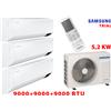 Samsung Climatizzatore Condizionatore Trial Split Inverter SAMSUNG SERIE CEBU 9000+9000+9000 BTU AR09TXFYAWKNEU + AJ052TXJ3KG/EU wi-fi con unità esterna AJ052TXJ Alasse A+++ wifi