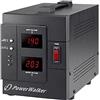 PowerWalker AVR 2000/SIV Regolatore di tensione, 2 Uscita AC 230V (Schuko), 50/60 Hz, 1600W, Nero