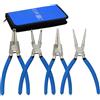 CCLIFE 4 Pezzi Pinza per Seeger 225 mm con Maniglie Antiscivolo Pinza anelli kit Pinze Seeger interni esterni
