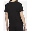 Nike W Nsw Tee Essntl Icn Ftra Black T-Shirt M/M Nera Logo Bia Donna