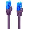 Ewent Cavo di Rete, Patch CAT 5e U/UTP, AWG 26/7, 2 Connettori RJ45, 50 cm, Viola