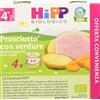 Hipp Omogeneizzato Multipack Prosciutto con Verdure - 24 vasetti da 80 g