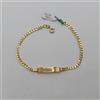 BRACCIALE DA UOMO A MAGLIA CON TARGHETTA IN ORO GIALLO 18KT 4,05 GRAMMI (0590)