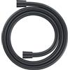 Duravit Universal Tubo doccia, Flessibile doccia 1,80 m con protezione antitorsione, antipiega, nero opaco
