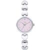 Breil, Collezione BT Heart, Orologio-Gioiello da Donna, Cassa in Acciaio, Movimento al Quarzo, con Piccole Maglie a Forma di Cuore, Cuore nel Quadrante, Diametro 28 mm, Rosa