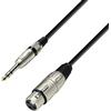 Adam Hall Cables 3 STAR BFV 1000 - Cavo Microfono XLR femmina a Jack stereo da 6,3 mm 10 m