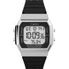 Timex Orologio unisex Activity Tracker da 40 mm, cinturino in silicone rosso, quadrante digitale, cassa color argento TW5M60700