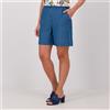 Officina della Moda Bermuda in tessuto chambray gessato