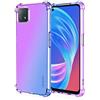 HONLEN Custodia per OPPO A73 5G Case, (6.5 Inches) Trasparente Sfumato TPU Silicone Progettata, 4 Angoli rinforzati Case