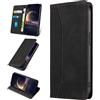 KANVOOS Cover per Oppo Find X3 / Oppo Find X3 Pro, Cover a Libro Portafoglio in Pelle PU [Porta Carte] [Magnetica], Antiurto Flip Case Custodia per Oppo Find X3 / Find X3 Pro (Nero)