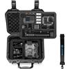 Lekufee Valigia Rigida Impermeabile per Gopro Hero 13/12/11/10/9/8, Mission 1 Pro,LIT Hero, Hero 4K Action Camera,Creator Edition e Accessori (Solo Custodia)