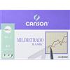 Canson Guarro Canson 200402861 Carta Millimetrata A4, Blocchetto 50 Fogli