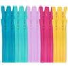 MARARDI [Pack 20 Cerniere [Multicolore] Nylon [20 cm] Chiusure Lampo per Cucito e Artigianato per Stoffa Vestiti Borse per Cucire a Macchina Patchwork Tessuto di Cotone con Chiusura in Metallo