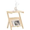 SoBuy Tavolino da Divano Multifunzionale - Tavolo da Salotto Laterale in Legno Naturale 45x36x56cm - Supporto per Laptop, Caffè, Libri, per Soggiorno o Camera da Letto FBT122-N