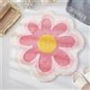 MOTUZP Daisy Simpatico Tappetino da Bagno Imitazione Cashmere Tappeti da Bagno a Forma di Fiore Tappeto da Bagno Lavabile per Camera da Letto con Vasca Doccia(Rosa)