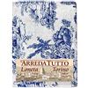 Tex family Telo ARREDO copritutto Gran Foulard COPRILETTO copridivano Tessuto LONETA (Toiles de Jouy Blu, 1 Piazza)