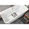 Kleine Wolke Inserto per vasca da bagno, PVC, bianco/nero, 36 x 92 cm