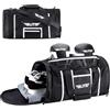 Elite Sports Borsone da boxe per MMA, BJJ, Jiu Jitsu Gear, borsone da palestra atletica, Nero, L