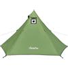FireHiking Tenda calda leggera con stufa Jack Camping Tipi per 1-2 persone 4 stagioni tenda