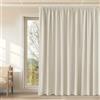 KGORGE Tende Termiche per Interni Moderne Divisione della Stanza 1 Pezzo L 300 x A 240 CM Tenda Oscurante Camera da Letto con Fettuccia Curtains Soggiorno, Beige Chiaro