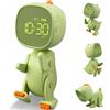 Ayybboo Sveglia Digitale per Bambini con Snooze,Luce Notturna,12/24 Ore,Sveglia da Comodino per Ragazzi e Ragazze,Facile da Usare per L'asilo,La Camera da Letto,il Soggiorno（Verde）